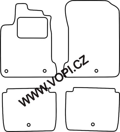 Textil-Autoteppiche Renault Latitude 01/2011 -  Perfectfit (3886)